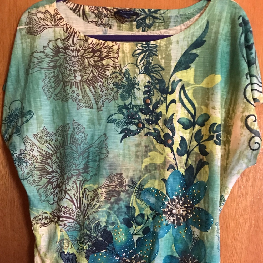 Westbound ladies floral print top